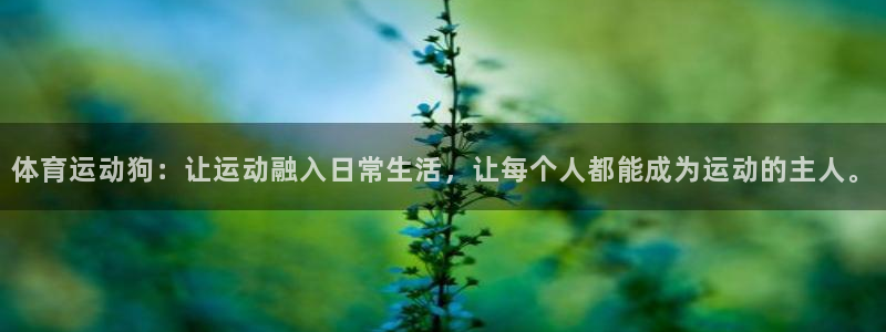 体育运动狗：让运动融入日常生活，让每个人都能成为运动的主人。